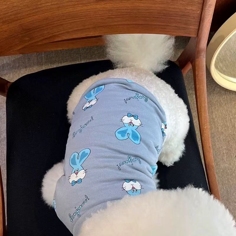T00358 Pet T-shirt summer thin dog clothes cat Yorkshire schnauzer teddy bear small dog Yorkshire