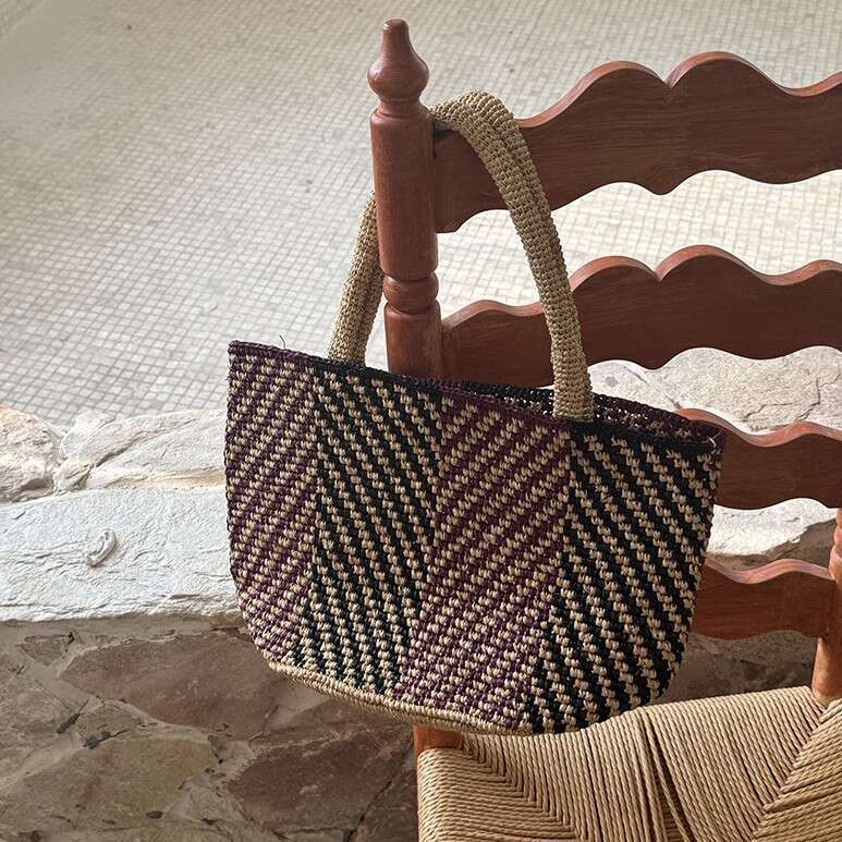 Straw Beach Tote Southern French Holiday Natural Raffia Handwoven Striped Tote Straw Beach Bag Crossbody Bag