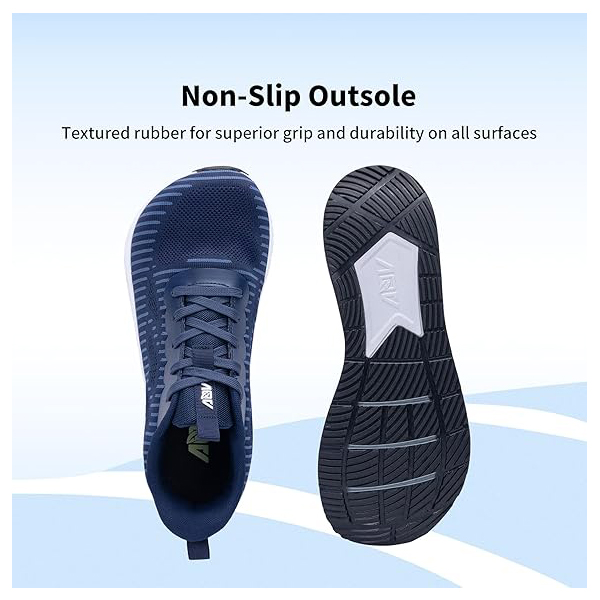 Designer Shoes Men's Wide Toe Box Walking Shoes with Arch Support Orthotic Tennis Sneakers for Plantar Fasciitis Bunions Flat Feet