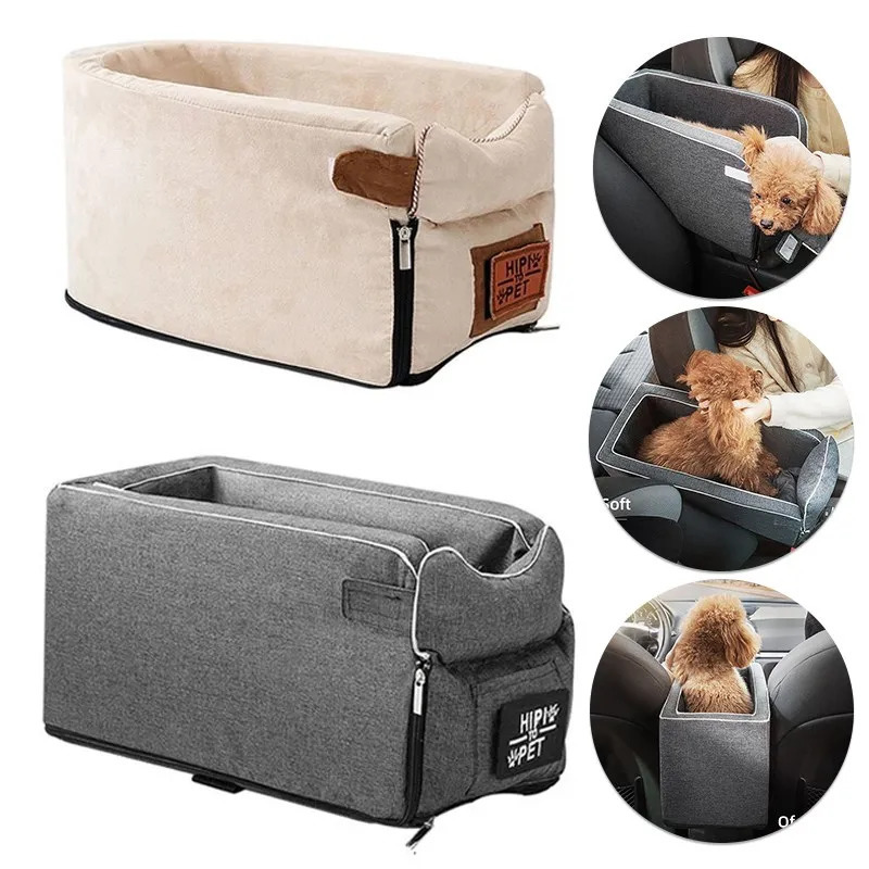 Dog Car Seat Bed Car Central Dog Car Seat Bed Portable Dog Carrier for Small Dogs Cats Safety Travel Bag Dog Accessories 250526
