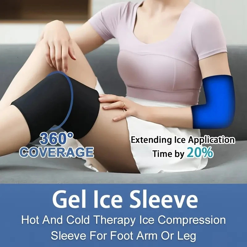 1pc Gel Ice Sleeve Elbow Knee Ankle Pack Hand Wrap Cold PackMultipurpose And Reusable 250530
