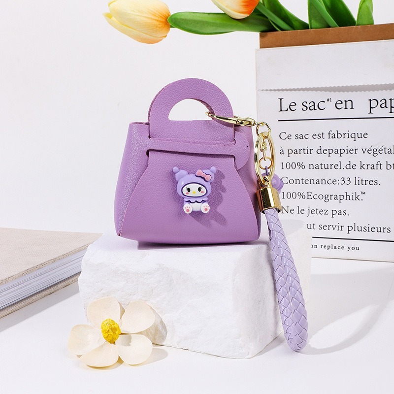 New Fashion Women s Coin fashion Wallet Leather Keychain Style Cartoon Small Bag Pendant Bag fashion Designer Women s Fashion Wallet Handbag
