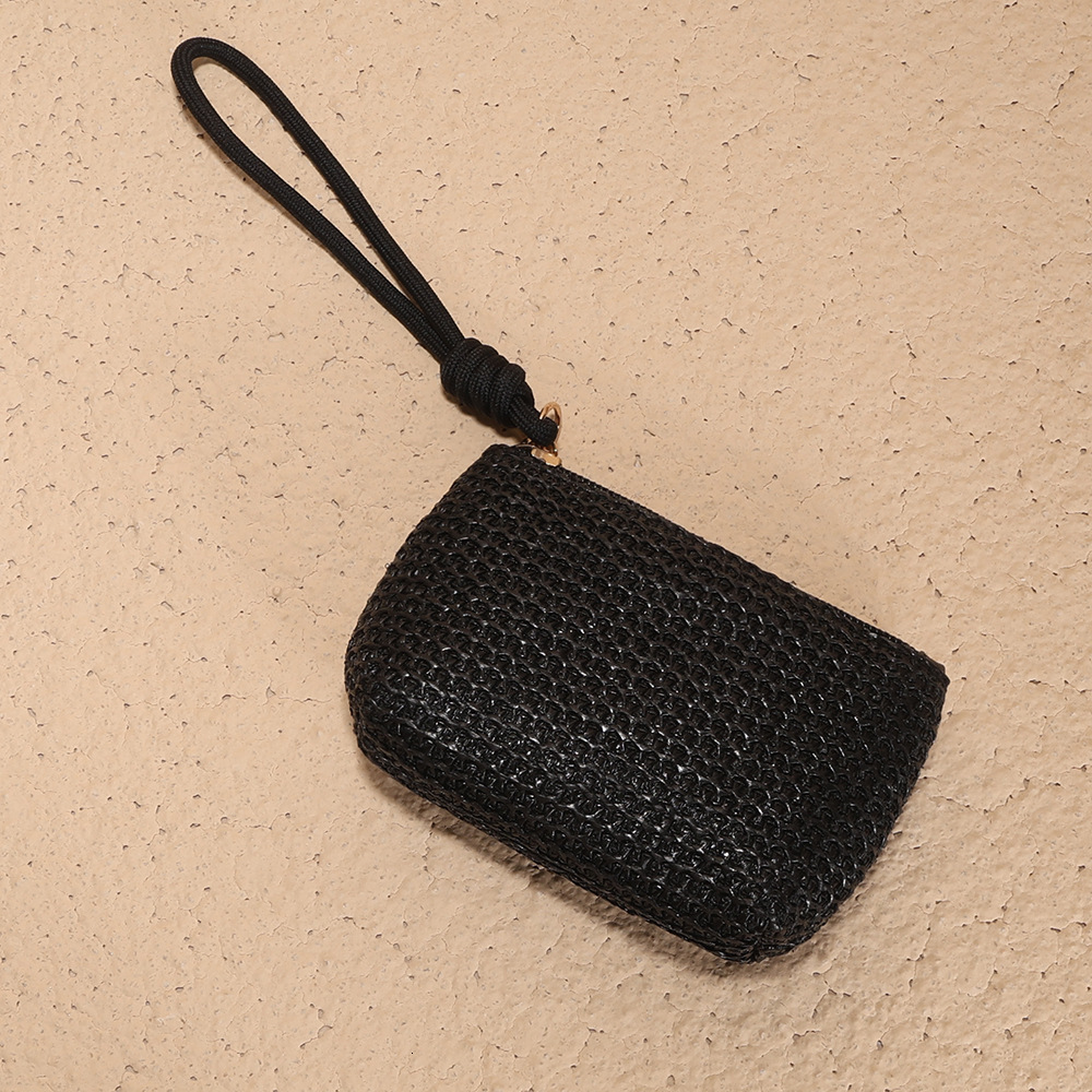 New Summer Straw Woven Bag Small Wallet Coin Wallet Designer Men's Keybag Women's Fashion Wallet Women's Fashion Handbag