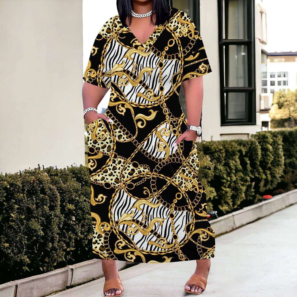 Plus Size Dresses for Curvy Women 2025 Summer Casual Short Sleeve Tshirt Long Maxi Dress with Pockets Beach Vacation Outfits High quality, fashionable