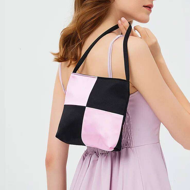 2024 High Quality Silk Handbag Ontwerper model Syagtig Stone Silks and Satins Extra Large