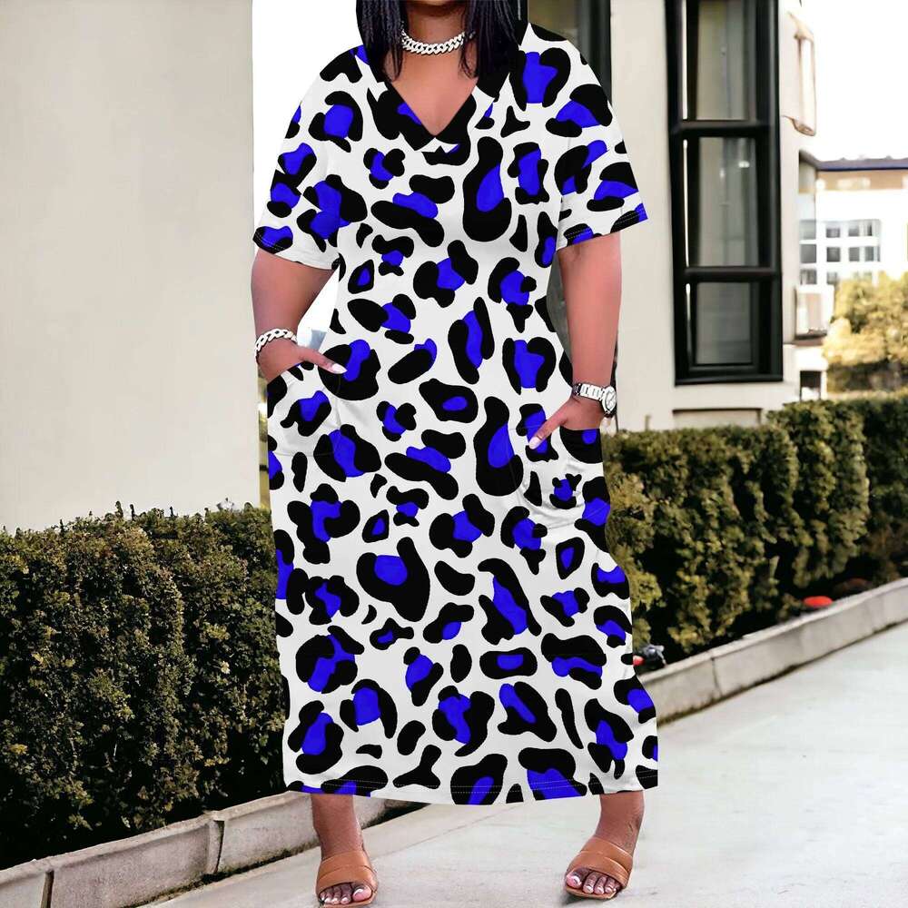 Plus Size Dresses for Curvy Women 2025 Summer Casual Short Sleeve Tshirt Long Maxi Dress with Pockets Beach Vacation Outfits High quality, fashionable