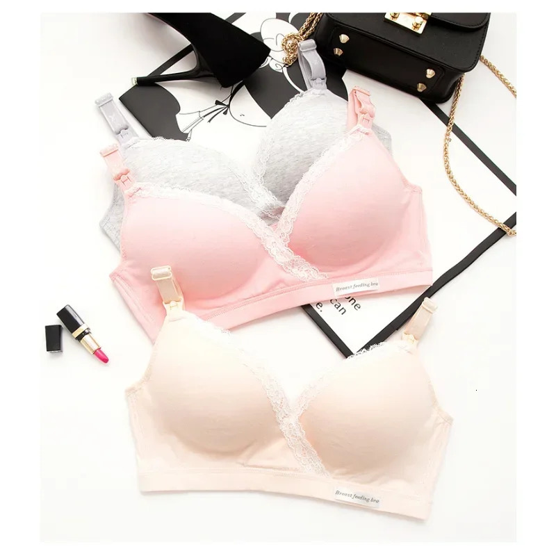 1PCS Smooth Nursing Bras for Breastfeeding Support Sleep Bralette Wireless Maternity Wirefree For Pregnant Women 250530