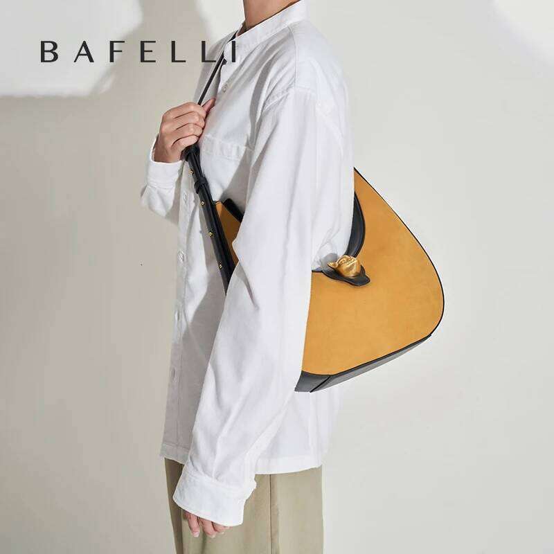 Designer Luxury BAFELLI 2025 NEW Women's HANDBAG CAT SERIES GENUINE LEATHER BRAND FASHION RETRO STYLE SHOULDER HOBOS FLAP BAGS FEMALE