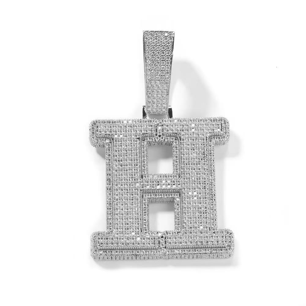 Fine Jewelry Custom Pendant Iced Out VVS Moissanite Diamond Pendant Hip Hop Gold Plated 925 Sterling Silver Letter Pendant Men