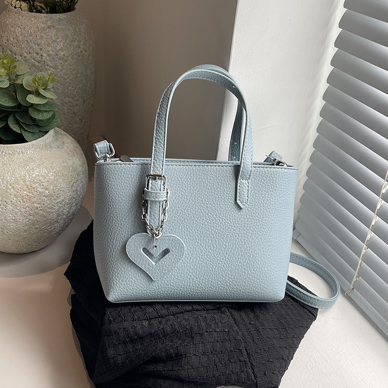 designer Lychee Texture Soft Bucket Bag Tote Bag 224 New Niche Texture Handbag Versatile Shoulder Crossbody Bag