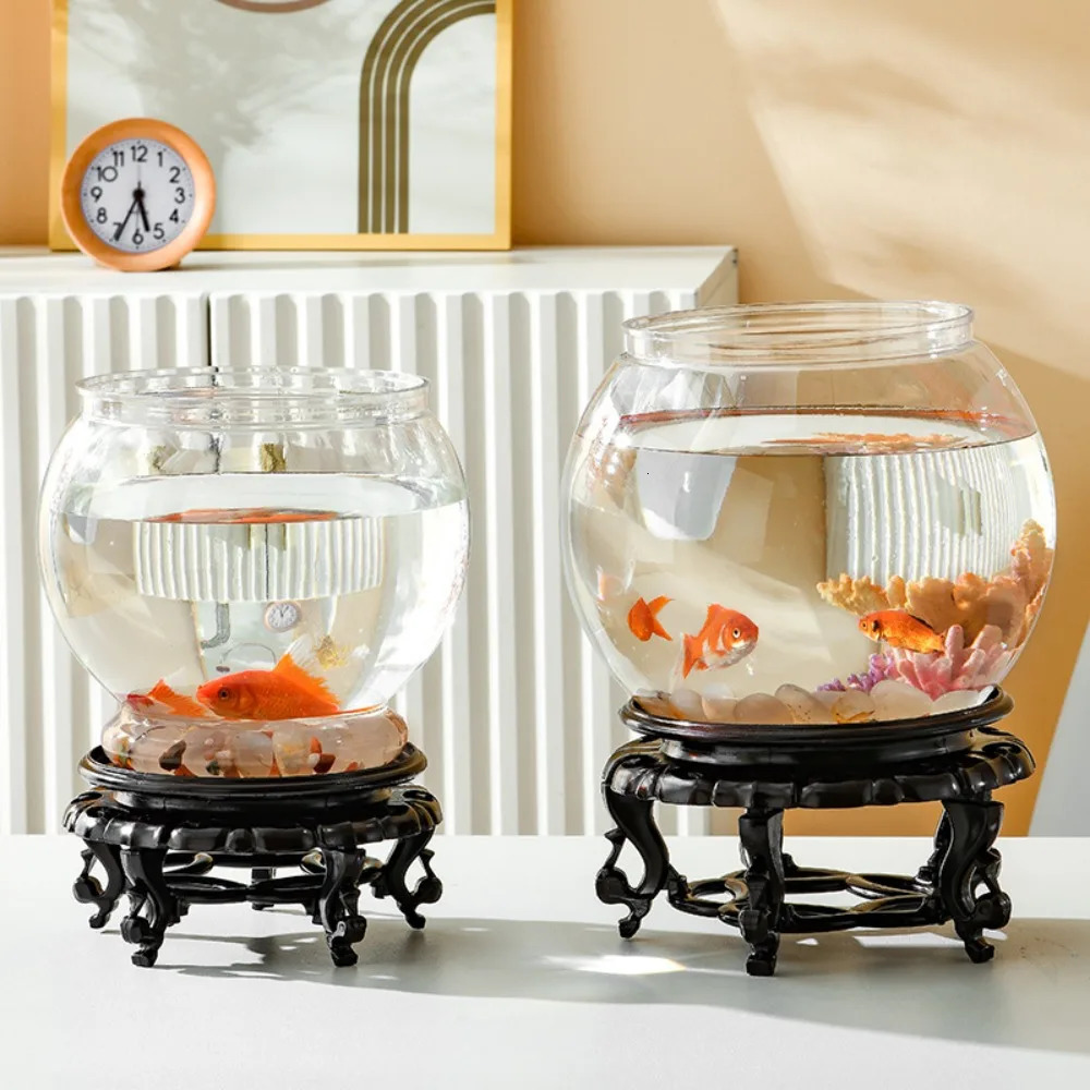 Fish Bowl Small Aquariums For Small Ornamental Fish And Reptiles High Transparency Glass Good View 250530