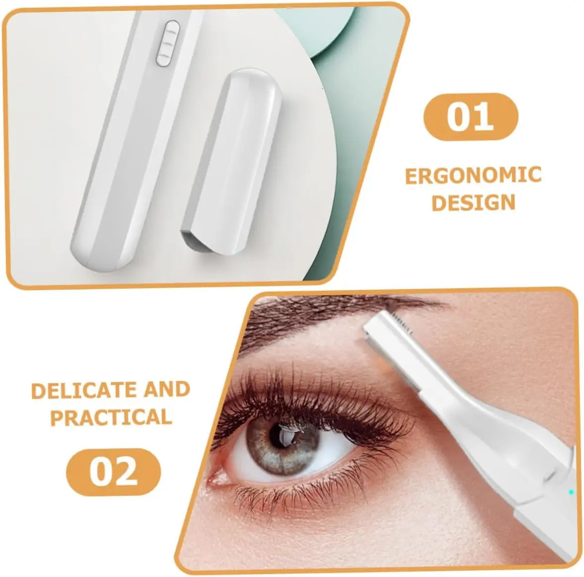 Electric Eyebrow Razor for Women Rechargeable USB Painless Hair Trimmer SkinFriendly Grooming Kit 250516