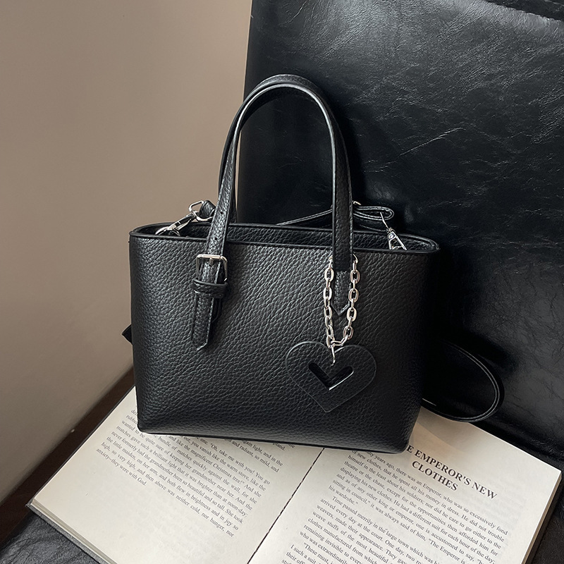 designer Lychee Texture Soft Bucket Bag Tote Bag 224 New Niche Texture Handbag Versatile Shoulder Crossbody Bag