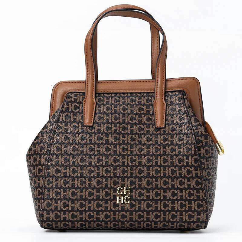 Designer bag 52 CH Classic Fashion Zipper Design Women's Handbag, Monogram Print, Versatile Solid Color Block Shoulder Bag