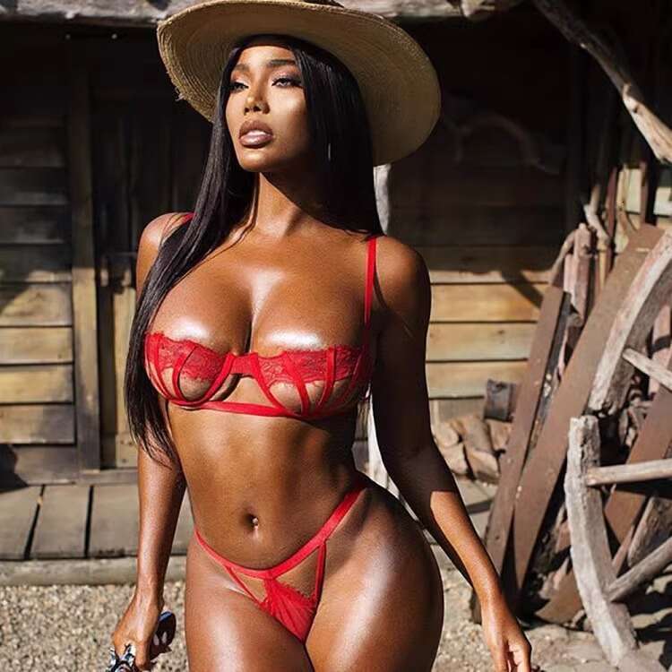 Spell Lingerie Porn Suits Sexy Three Point Lace Patchwork One Piece Set Mesh Embroidered Backless Strapless Lingerie Sexy Lingerie