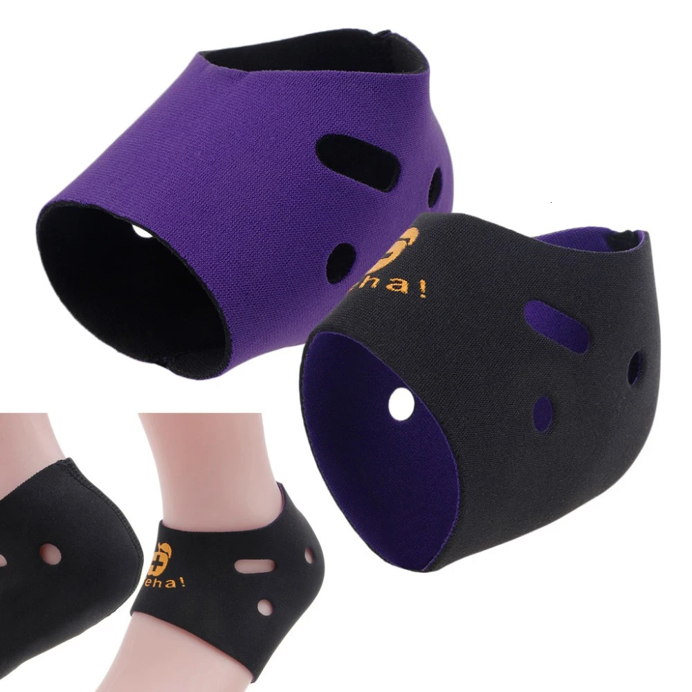 1Pair Foot Heel Pain Relief Sleeve Plantar Fasciitis Therapy Wrap Ankle Brace Arch Support Sock Protect Ortic Insole 250530