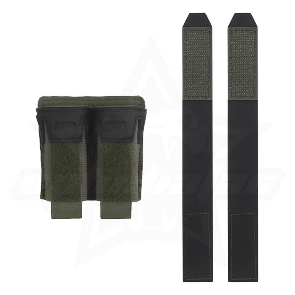 OPHIDIAN 9MM Double Mag Agilit Style Pincers Pistol Magazine Pouch MOLLE Quick Release Airsoft Hunting Vest Belt Gear
