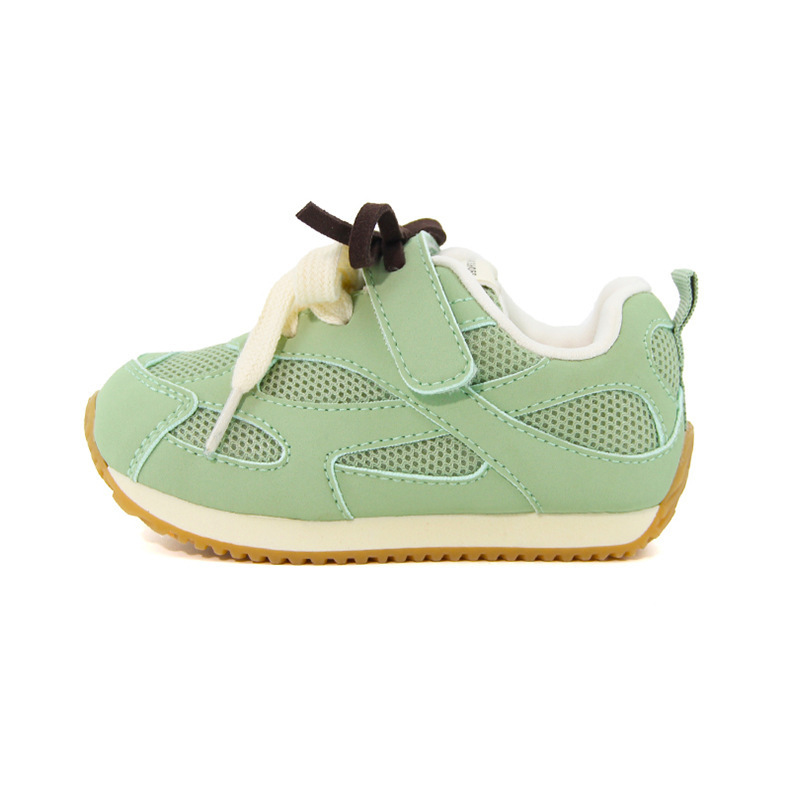 2025 new spring and autumn children's sports shoes boys' running shoes with breathable mesh upper girls' chunky sneakers baby shoes wit