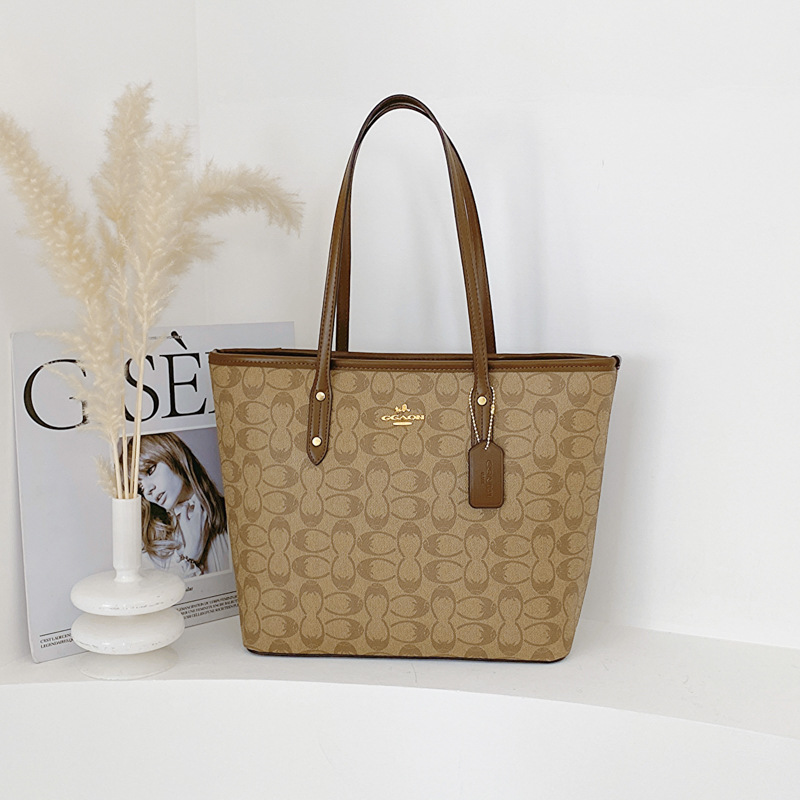 New Handheld Large Capacity Tote One Shoulder Versatile Fashion Printed Shopping Style Women's Travel Bag