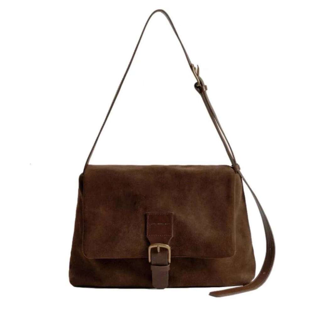 2024 Market New Top Grade Suede Brown European And American Women's Casual Shoulder Crossbody Bag Fashion Hot Selling Style 250601