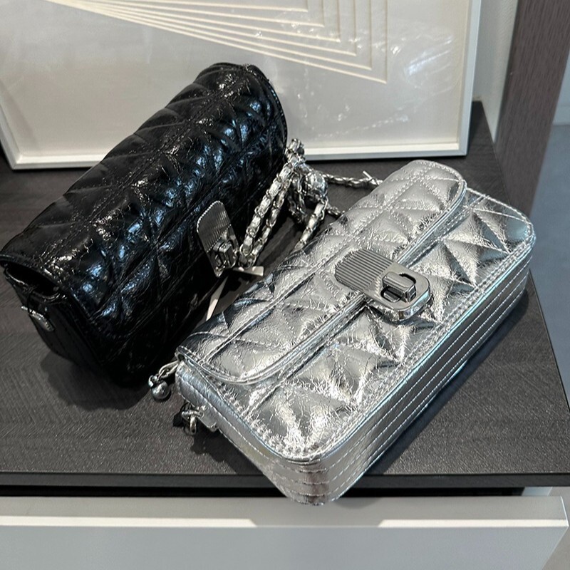 designer Summer Versatile Fashion Women's Bag Small Square Bag Women's 2025 New Super Popular Quilted Chain Bag Single Shoulder Crossbody Ba