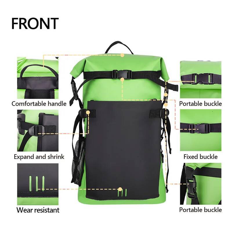 30L Waterproof Dry Backpack Storage Pack Sack Swimming Rafting Kayaking River Trekking Floating Sailing Canoe Boat Bag X498A