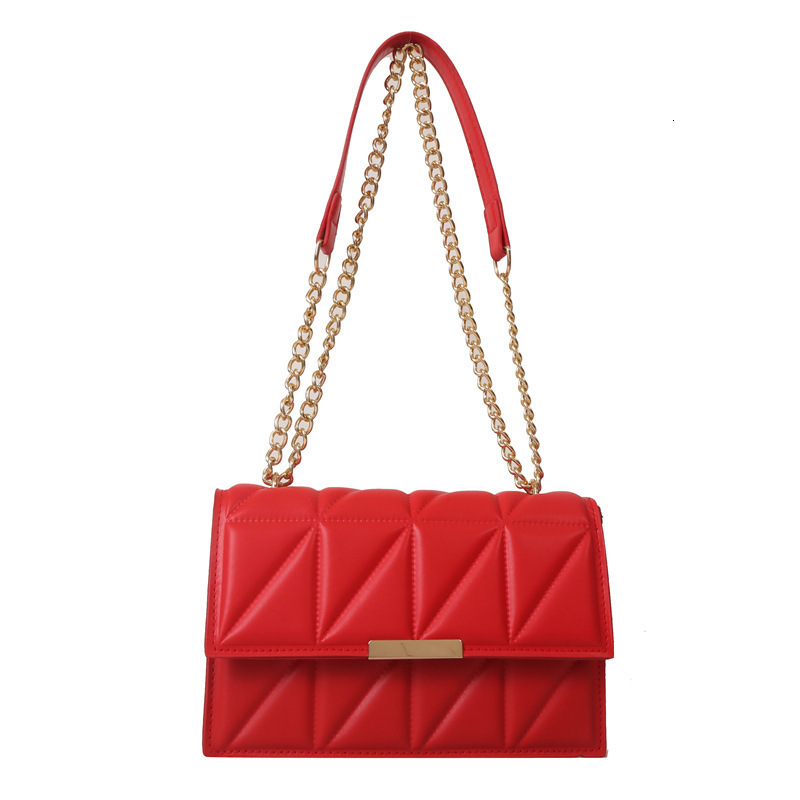 Free Shipping Designers New Retro Personalized Shoulder Bag Womens Fashionable Simple Crossbody Bag Korean Version Trendy Chain Small Square Bag