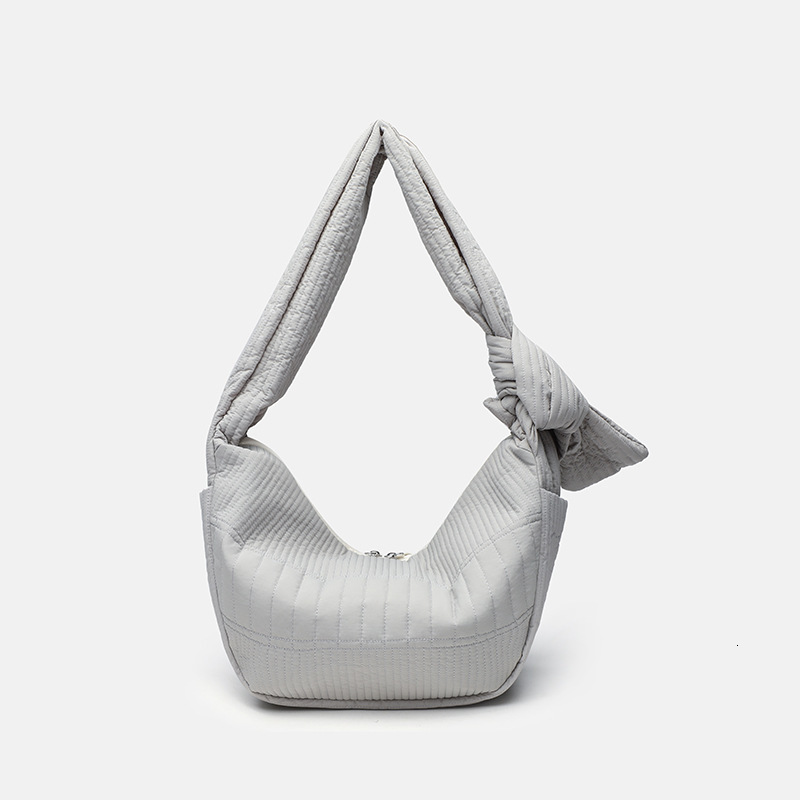 designer Pleated Lazy Style Good Morning Dumpling Bag for Women 2025 New Lightweight Large Capacity Shoulder Bag Casual Cloth Crossbody Bag