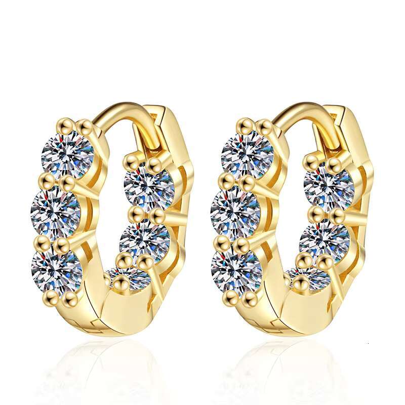 925 Pure Silver Earrings for Women Moissanite Earrings 1.2 Carat D Color Moissanite Earrings