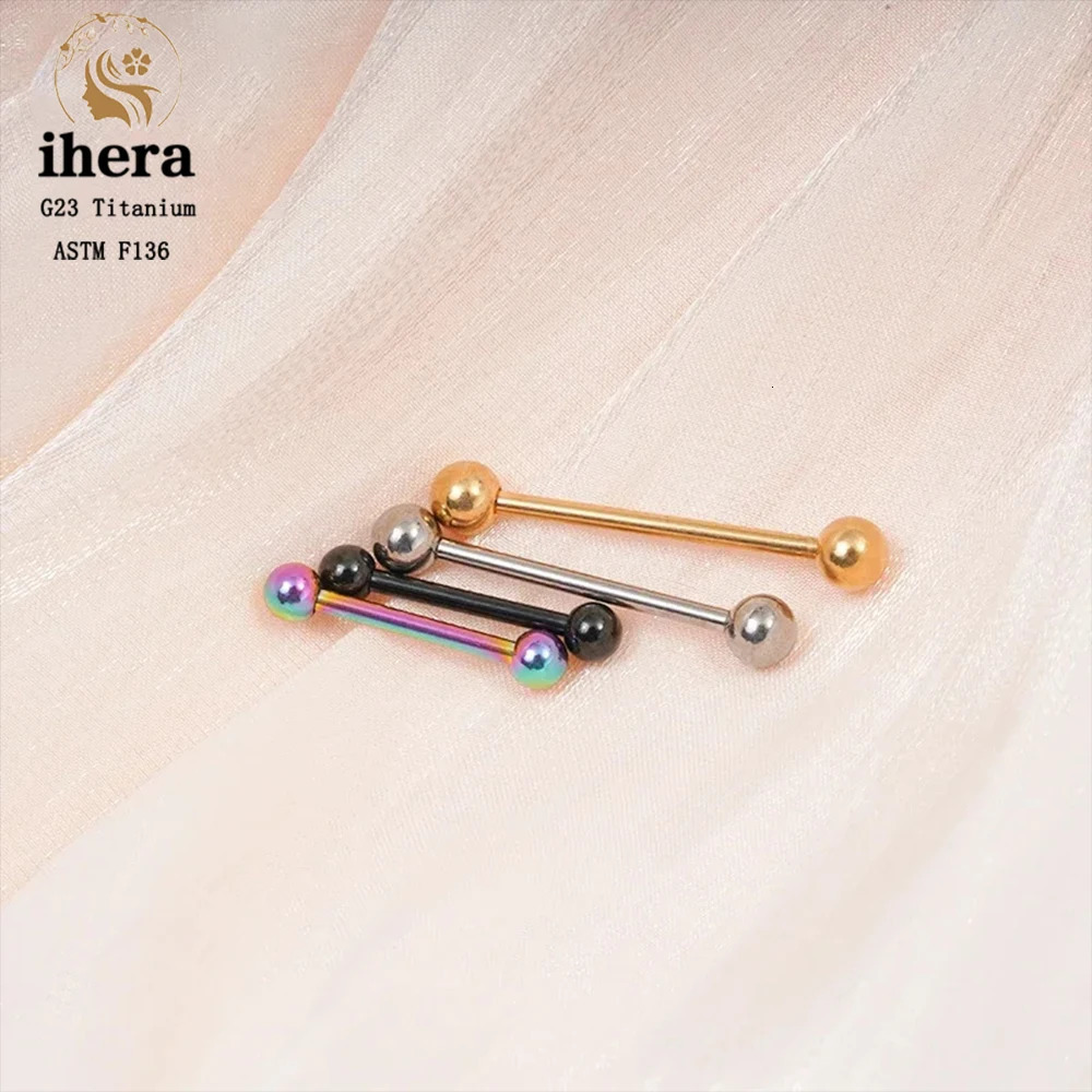 5/10PCS G23 Piercing Long Industrial Barbell Ring Tongue Nipple Bar 14G 16G Internal Thread Ear Cartilage Body Jewelry 250526