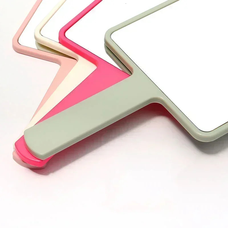 Eyelash Extension Handheld Makeup Mirror Square Makeup Vanity Mirror with Handle Hand Mirror SPA Salon Compact Mirrors 250530