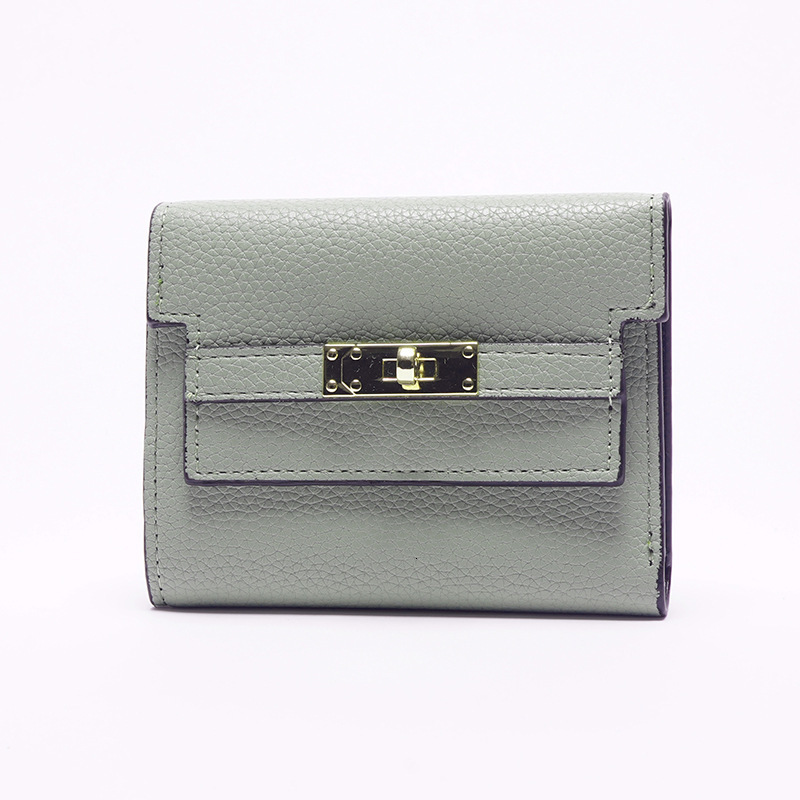 Hot-selling Ins Style Wallet For Women, High-end Luxury Bag PU Wallet New Free Delivery Designer Bag Simple Korean Version Short Women's Wallet W