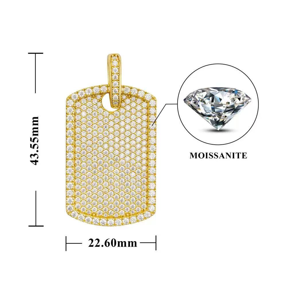 Fine Jewelry Necklaces Pass Diamond Tester VVS Moissanite Chain Pendant Sier Charm Pendant