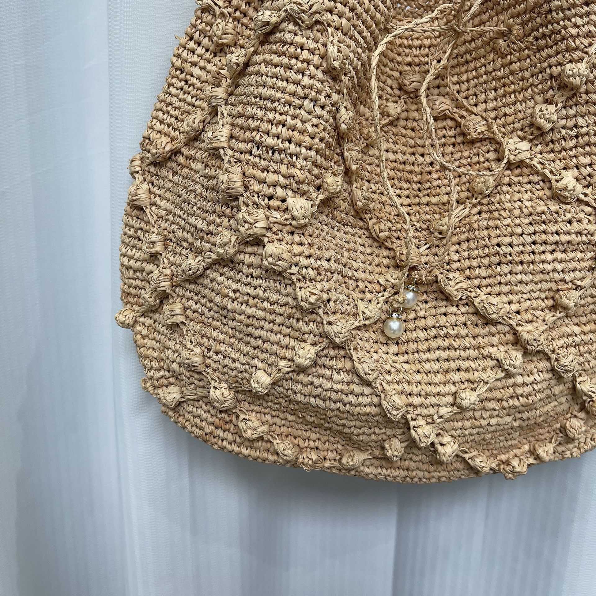 Top Brand High Quality New Style High-Quality Exquisite Crochet Straw Bag Rose Crossbody Bag Vintage Summer Handmade Shoulder Bag New Free Delivery De