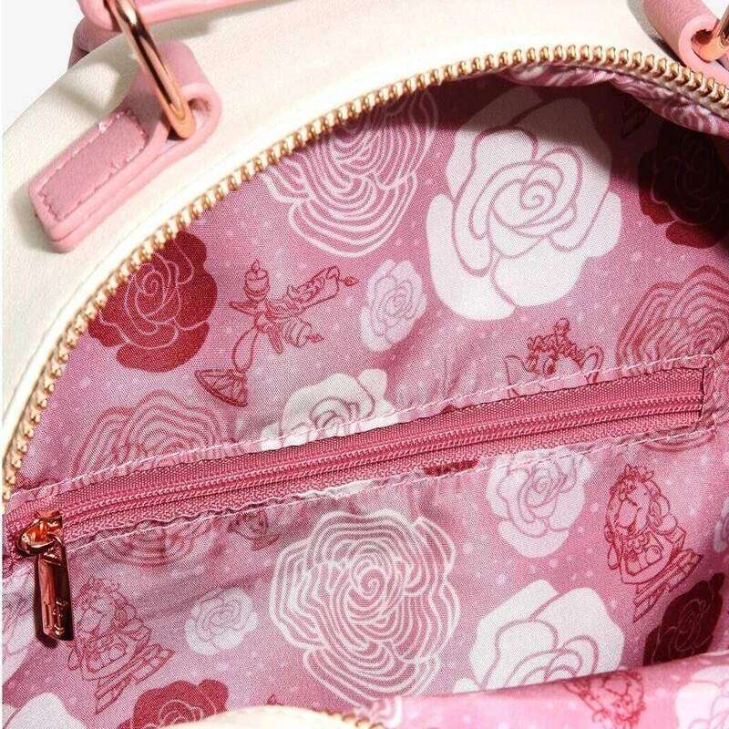 Designer Bag New Loungefly Beauty Beast Couple Rose Mini Ladies Casual And Fashionable Outdoor Backpack Gift