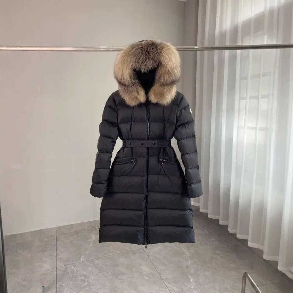 Long Mont Home 2024 New Boedic Series Women's down Jacket Waist Cinched Hooded Ladies Puffer Coat High Version High quality, fashionable, luxurio