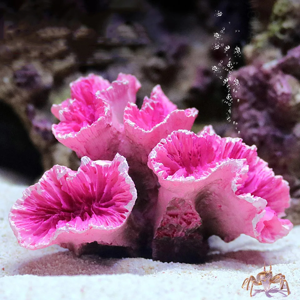 Resin Coral Reef Aquarium Ornaments Fish Tank Decor Resin Coral Home Tank Decor 250530