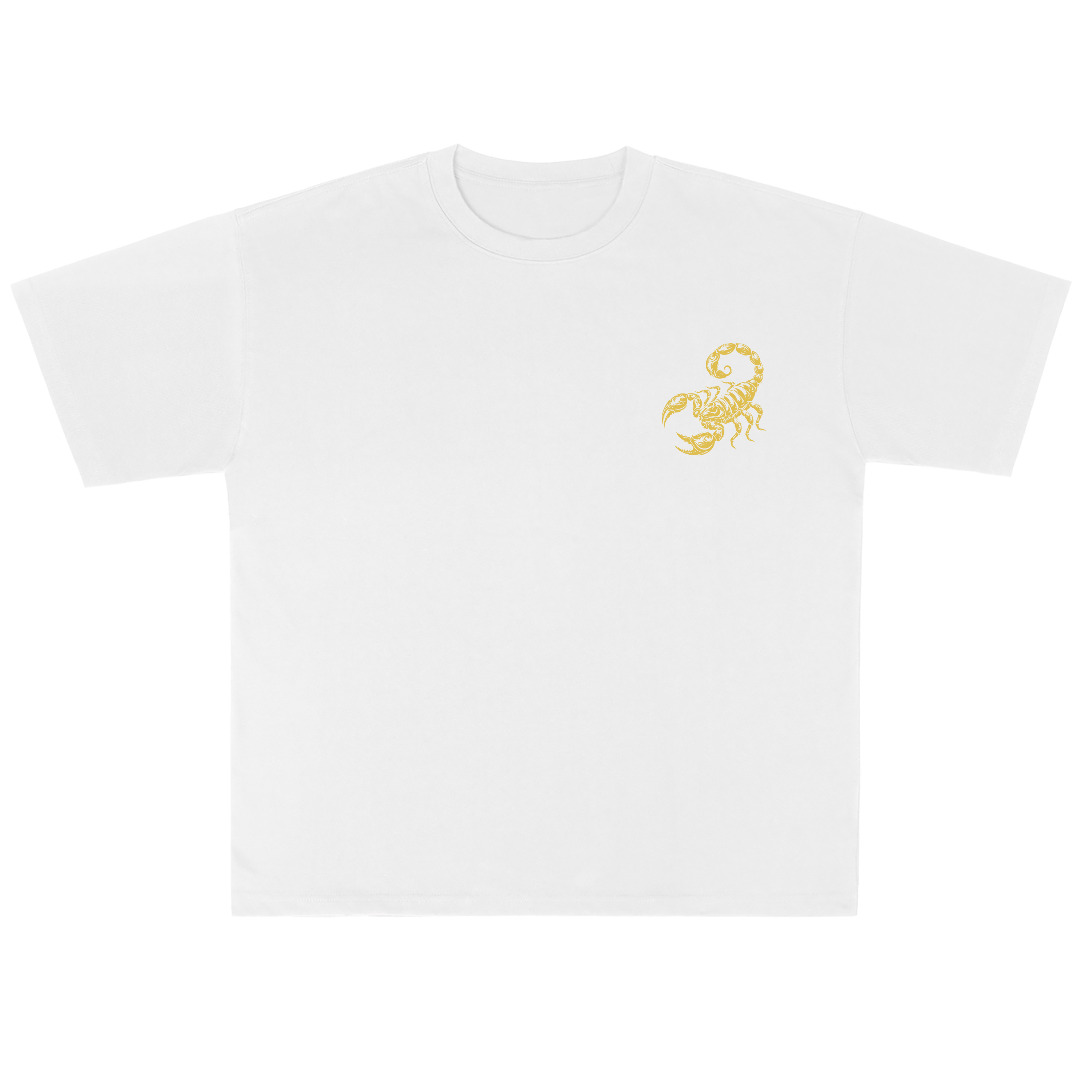 BROADTRUE T-shirt men's top designer cotton T-shirt Gold Scorpion short sleeved clothing high-quality fashionable T-shirt