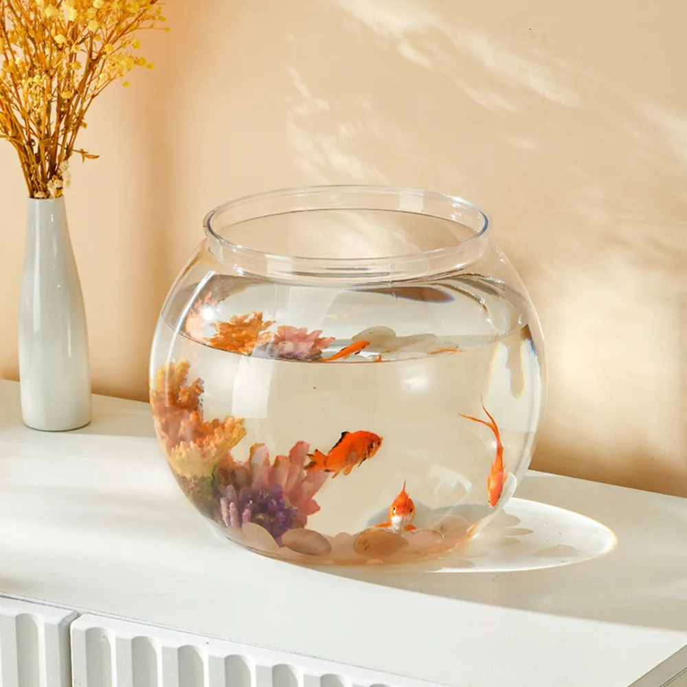Fish Bowl Small Aquariums For Small Ornamental Fish And Reptiles High Transparency Glass Good View 250530
