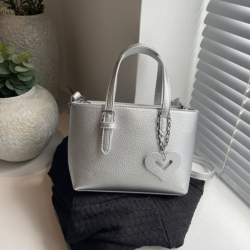 designer Lychee Texture Soft Bucket Bag Tote Bag 224 New Niche Texture Handbag Versatile Shoulder Crossbody Bag