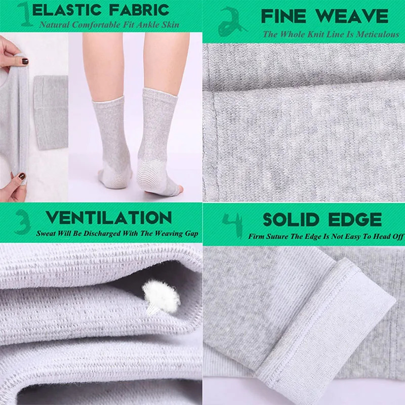 1 Pairs Bamboo Warm Foot Sleeve Fitness Ankle Pads Four Seasons Breathable Protection Support Wraps For Man Women 250530