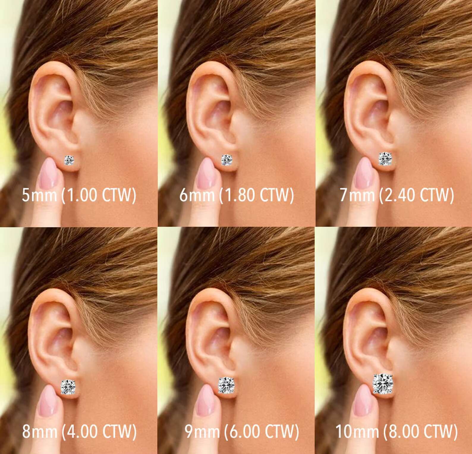 HOYA Luxury 925 Silver 14K Gold Plated VVS Moissanite Spiral Stud Earrings Hot Selling for Women and Girls