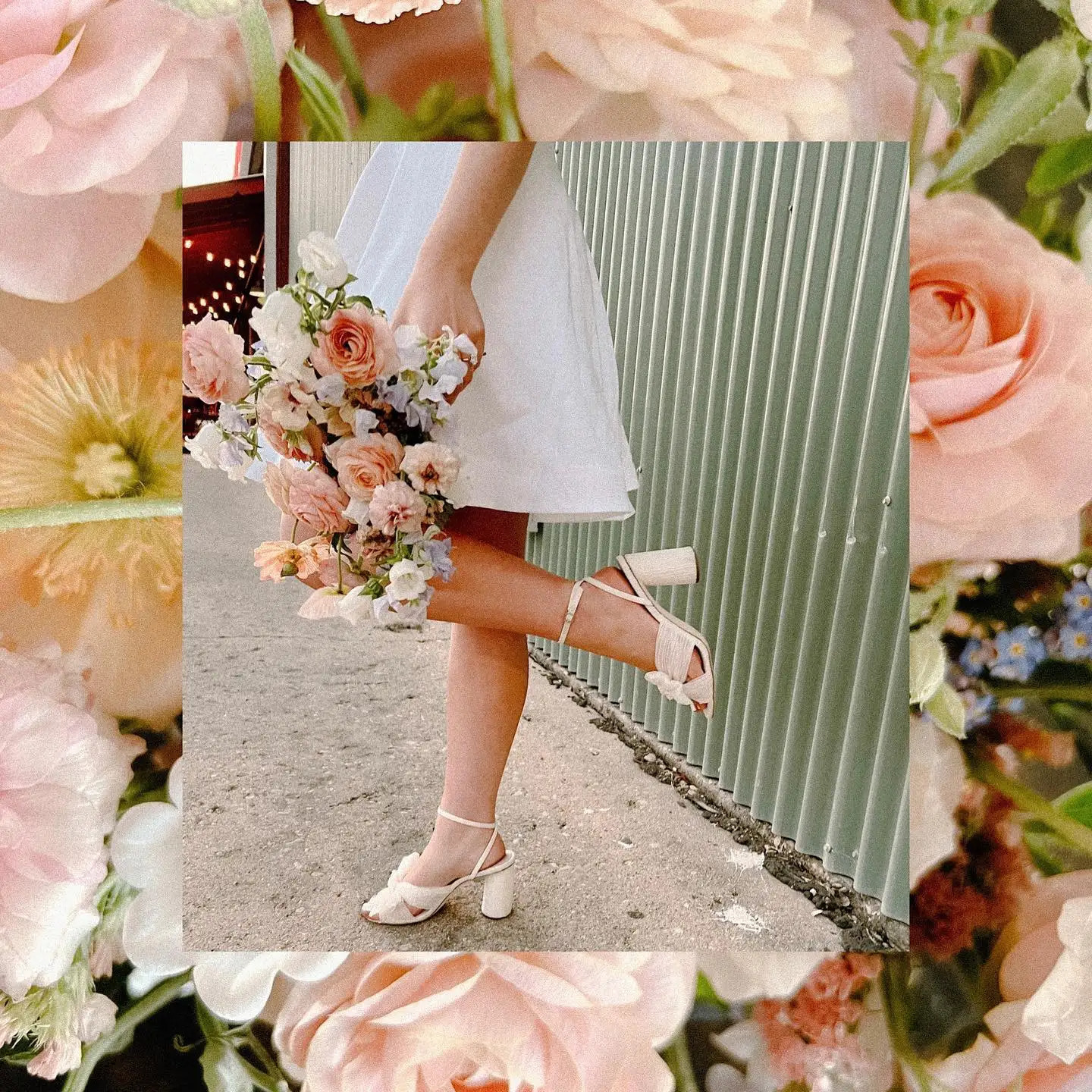 Ankle Strap Sandals For Women Bow Knot Open Toe Wedding Shoes Summer Chunky Heel Elegant Comfy 250528