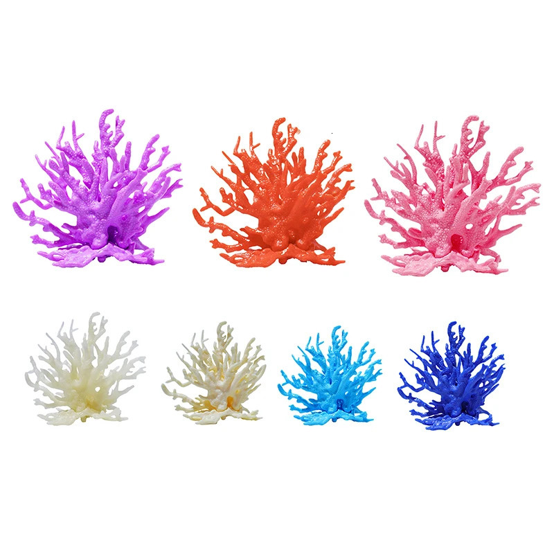 Coralline Artificial Fish Tank Decorations Aquarium Artificial PVC Plants Coral Ornaments Aquarium Landscape Aquarium 250530