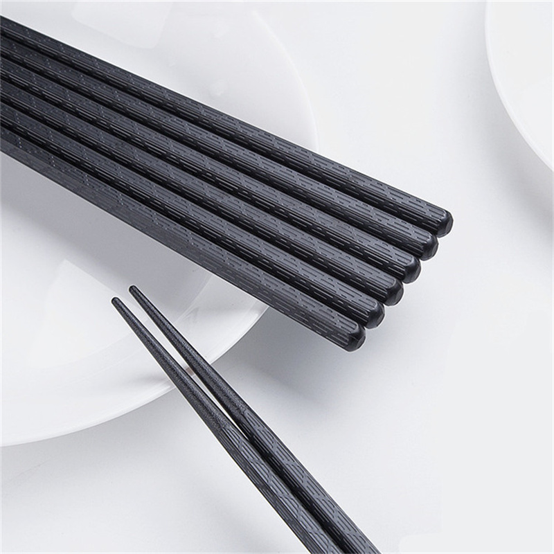 Black Alloy Sushi Japanese Chopstick Restaurant Chopstick Chinese Food