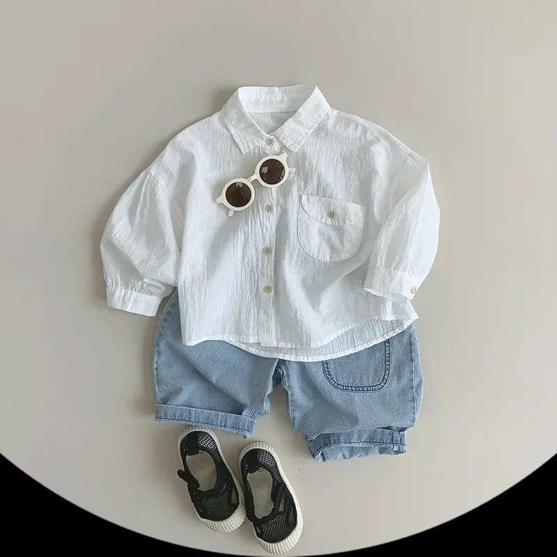 Children 1-5 Years Old Spring Summer Thin Jeans Boys Loose Casual Pants Fashion Girls Pants 250527