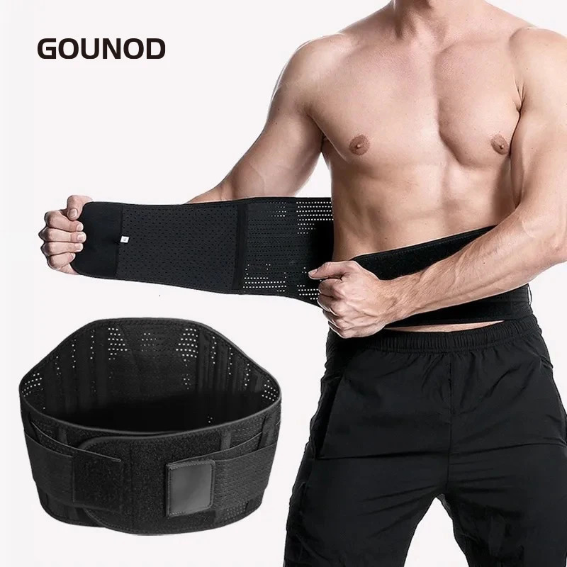 1PC GOUNOD Double Full Back Lumbar Support Belt Waist Orthopedic Corset Spine Decompression Waist Trainer Back Pain Relief 250523