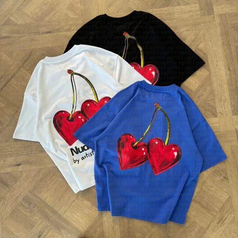 2025 newstyle mens designer t shirt designer projects hombre hipster Street embroidery size s-5xl tshirt washed vintage shirts for men