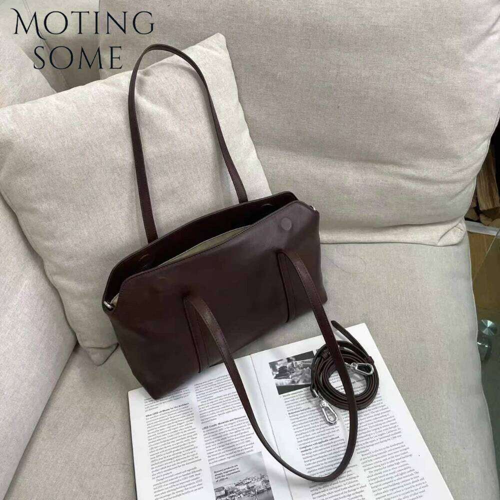 Motingsome Satchel Women Handbag And Purses Genuine Leather Cowhide Large Daily Tote Lady Shoulder Hobos Bags 2025 New