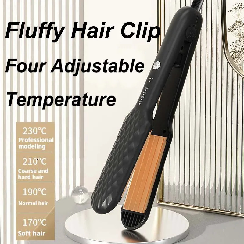 Hair Iron 3D Hair Crimper Professional Volumizing Curling Iron Corn Perm Fluffy Splint Flat Iron Hair Styling Tools 250529